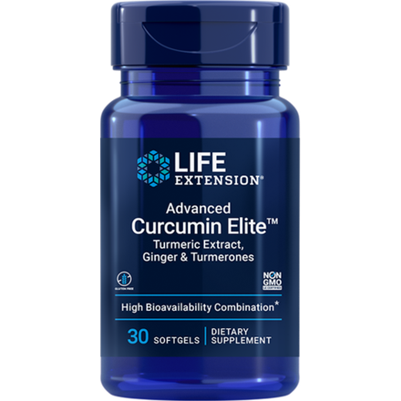 Advanced Curcumin Elite™ Turmeric Extract, Ginger & Turmerones 30 капсул Life Extension