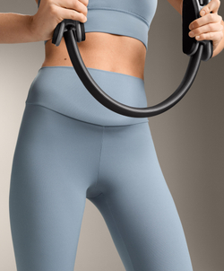 OYSHO Легинсы длиной до щиколотки Comfortlux с высокой посадкой, серо-голубой