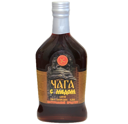 СИРОП “ЧАГА С МЁДОМ”, 250 мл.