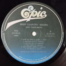 Винтажная виниловая пластинка LP Dan Fogelberg High Country Snows (Japan 1985) (Obi) Wolf Creek
