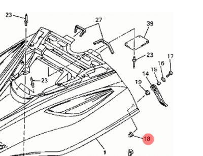 Гайка для снегоходов Yamaha 901760605500