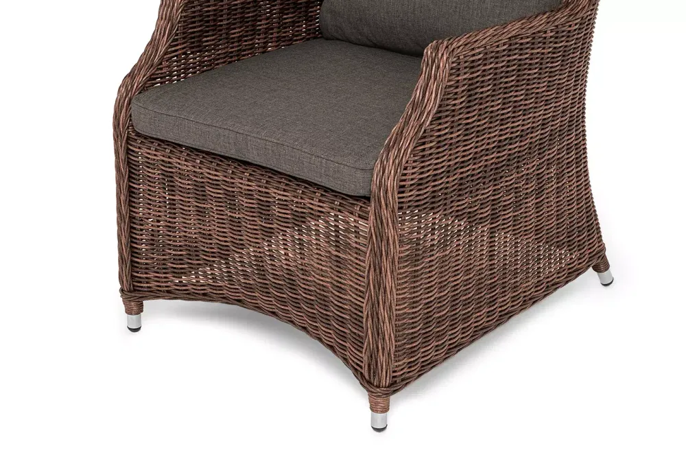 "Неаполь" плетеный стул из искусственного ротанга, цвет коричневый