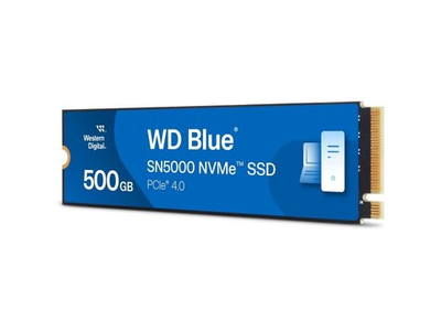 SSD накопитель Western Digital Blue SN5000 500ГБ, M.2 2280, PCIe 4.0 x4, NVMe [WDS500G4B0E]