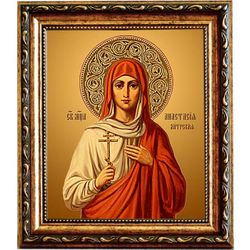 Анастасия Латрская святая. Икона на холсте.