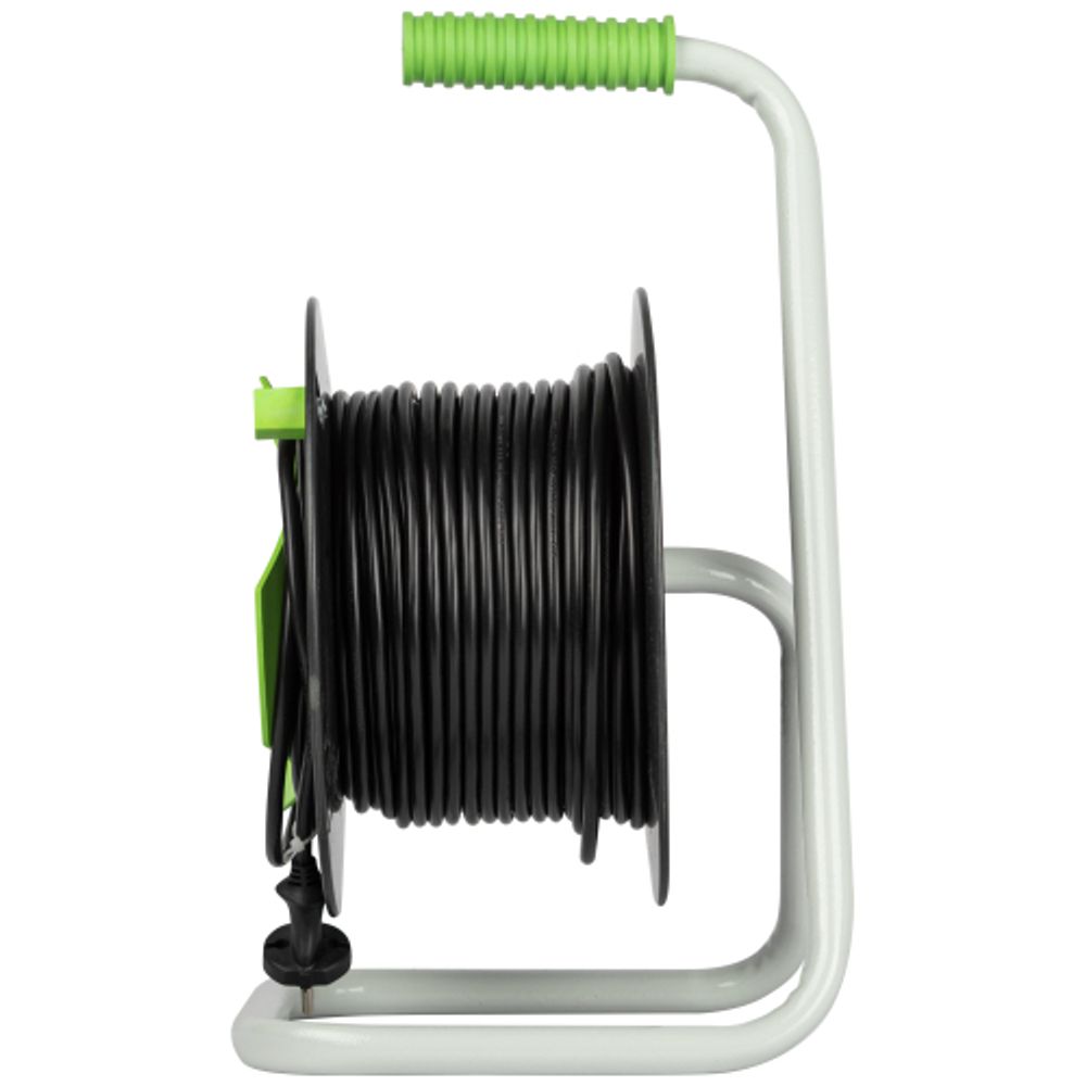 Удлинитель силовой ЭРА GREEN LINE GAZ-2x1-40m Greenline на катушке пластик 1 розетка без заземления 40м ПВС 2x1мм2 | Силовые удлинители