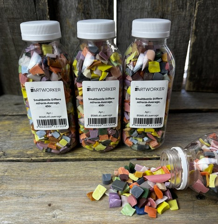 Смальта разноформатная мелкая в бутылках, 0.45кг