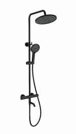 Душевая система с термостатом WONZON & WOGHAND INN 3 WW-B3065-T1-MB черный матовый