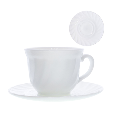 Чайная пара 200 мл белая ПРОМО АКЦИЯ / XWB190HP55-6E (WHITE) /уп 8/