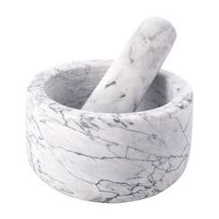 Ступка marm, 12,7х7,6 см, белый мрамор