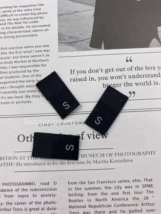 Размерник черный "S" 14 мм