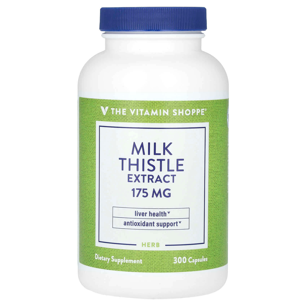 The Vitamin Shoppe, экстракт расторопши, 175 мг, 300 капсул