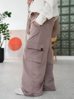 Штаны для девочки бежевые на осень