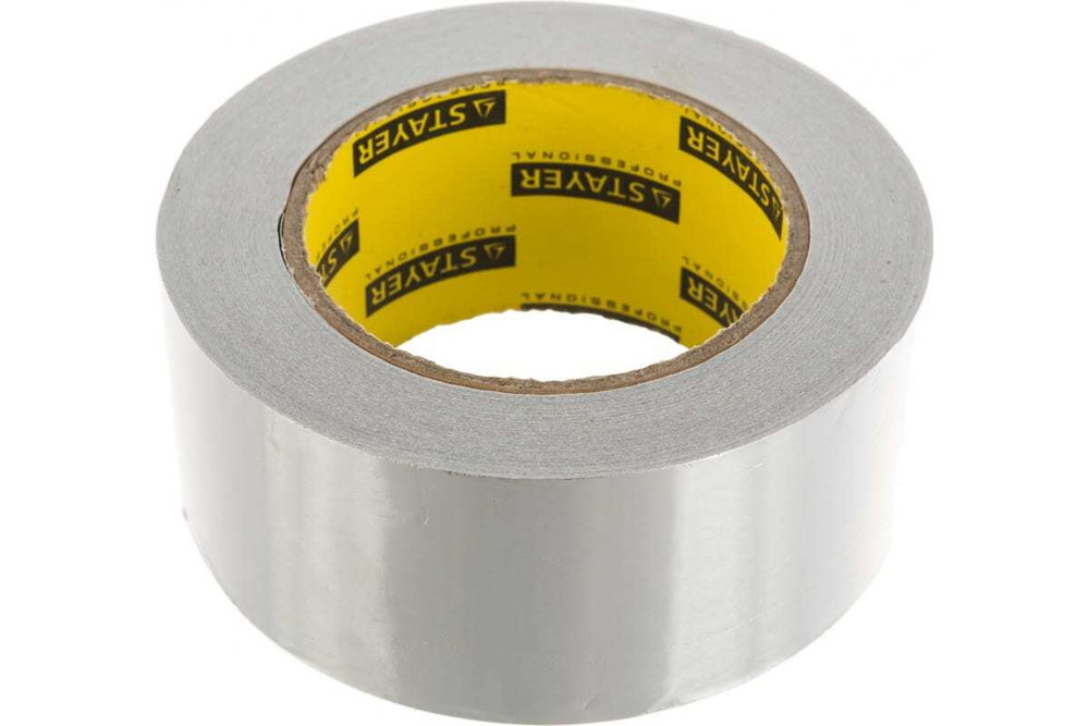 Алюминиевая лента STAYER Professional, до 120С, 50мкм, 50мм х 50м 12268-50-50