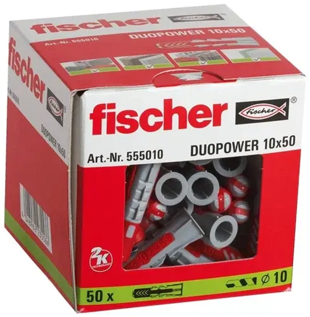 DUOPOWER 10X50 ДЮБЕЛЬ (50шт), шт