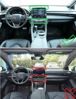 Магнитола для Toyota Avalon 5 2018-2022 (большая рамка) - FarCar BM10-2K-9702 монитор 10.36" 2K QLED на Android 14, TS10, 4+32Гб, CarPlay, 4G SIM-слот