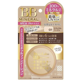 Meishoku Пудра рассыпчатая минеральная (тон1,натур. беж) - Moisto-labo BB mineral foundation, 13г