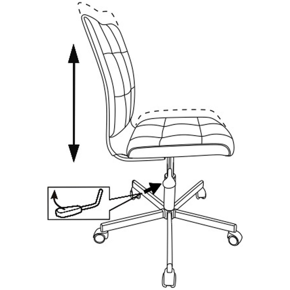 Кресло оператора Бюрократ CH-330M/LT-10, ML CH, ткань темно-коричневый, без подлокотников, регулировка высоты сиденья