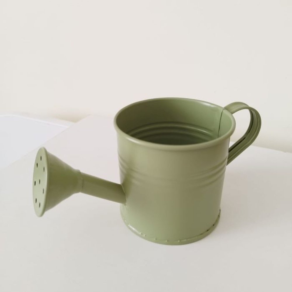 Кашпо Лейка металл цвет ассорти