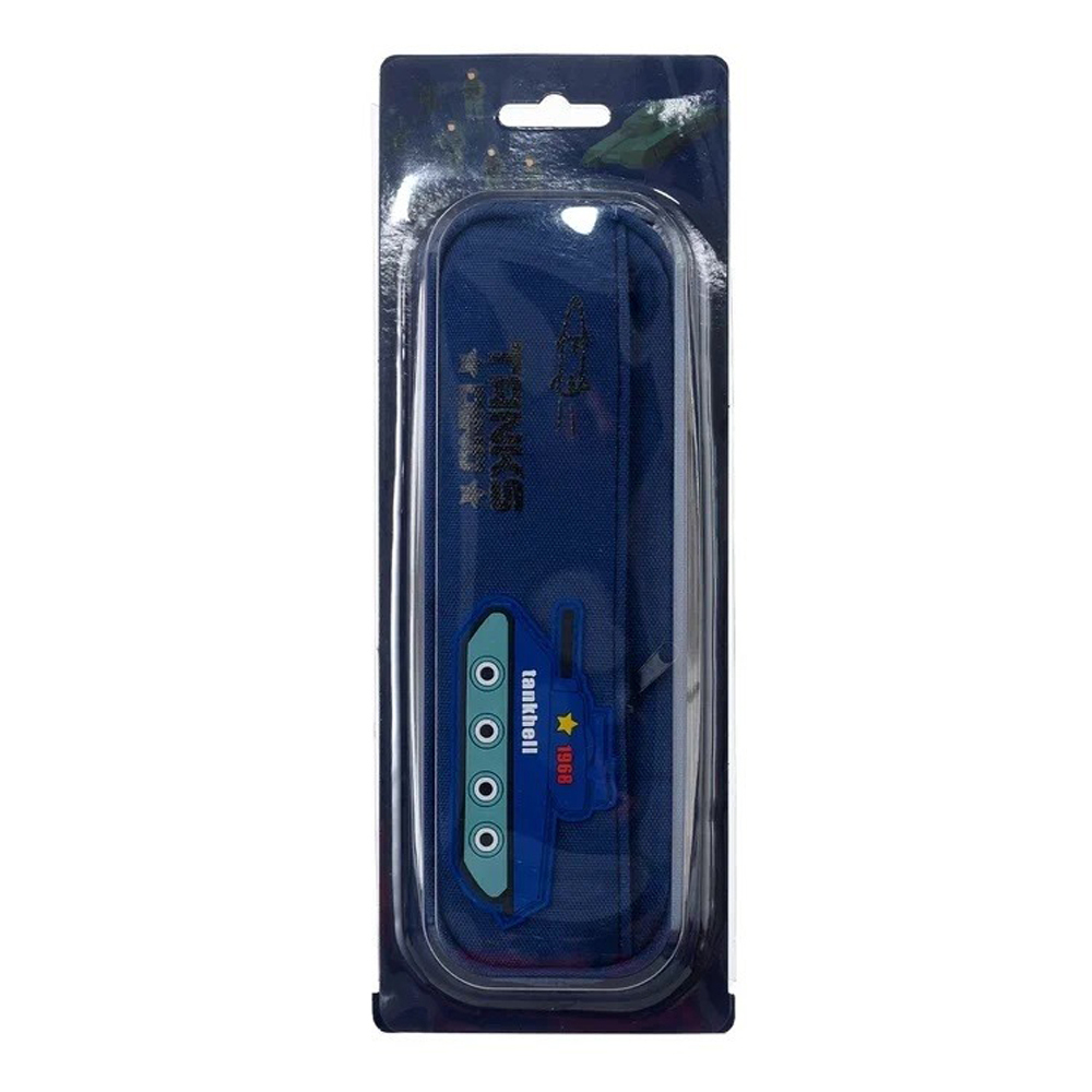 Пенал-косметичка Basir без наполнения, 21,5*7,5*5,5 см, серия "Танки", ассорти