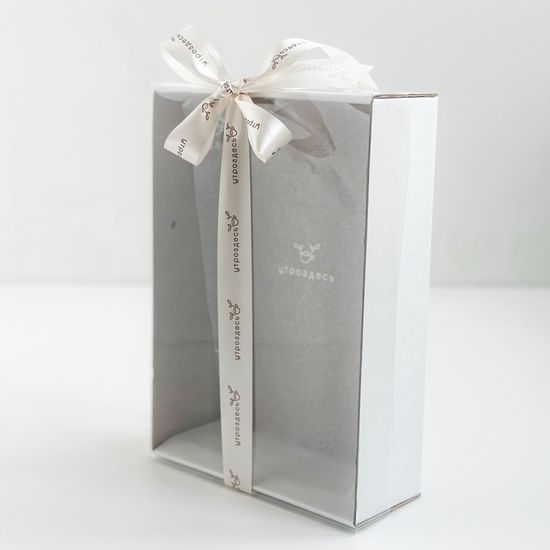 Коробка бренд с прозрачной крышкой 21*15