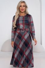 Платье Сильвия (серо/красный) Р11-1086/8 Nikol (Акция)