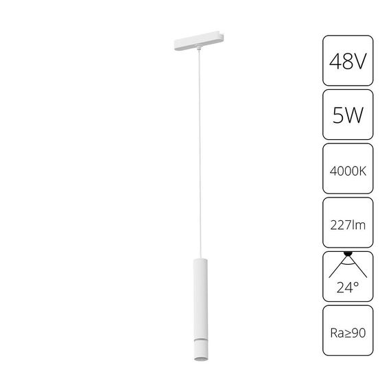 Трековый светодиодный светильник Arte Lamp Rapid A6159PL-1WH