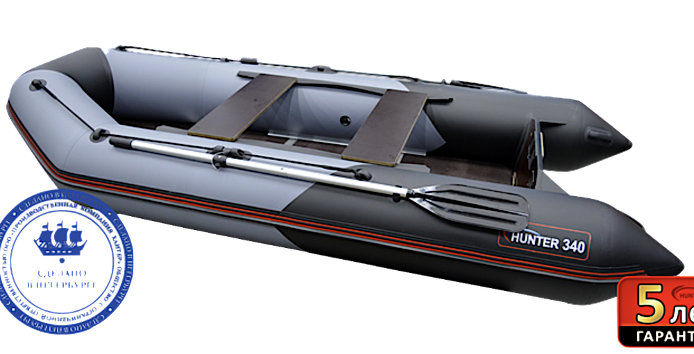 Лодка ПВХ Hunterboat Хантер Классика 340New