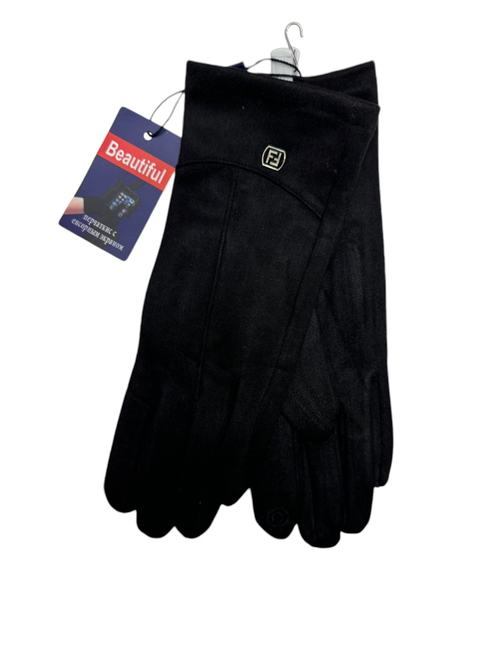 Перчатки. Женские. Верх: Текстиль.Трикотаж. Подклад: Плюш-флис. Сенсорные. 12 шт в упаковке, разный цвет.