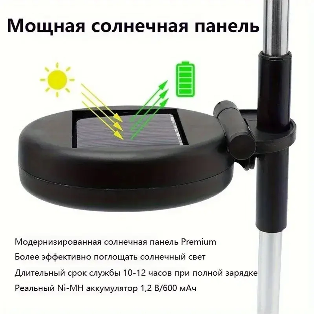 Уличный светильник садовый фейерверк одуванчик на солнечной батарее, цветные, 300 светодиодов, 2шт