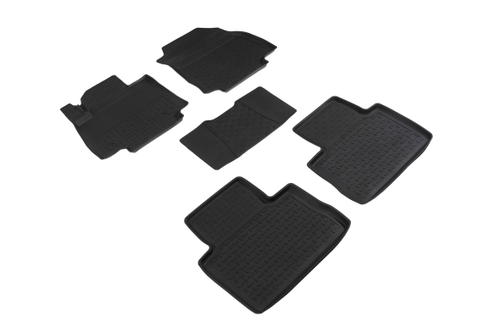 Резиновые коврики с высоким бортом для Toyota RAV4 V МКПП 2019-н.в. Seintex.92947