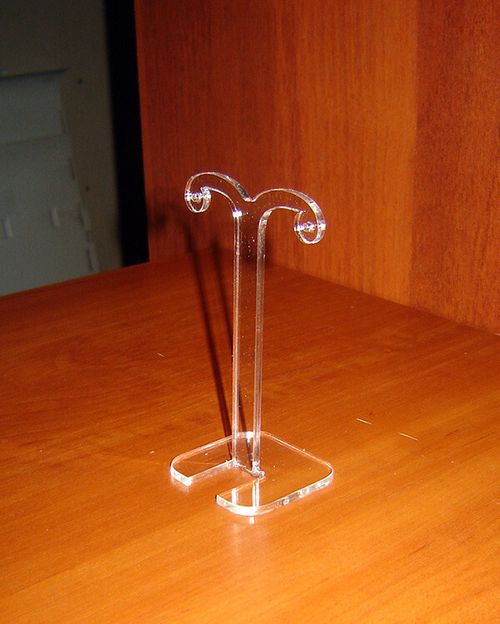 Подставка под серьги №2 прозрачная 90 мм