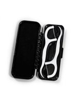 Стоматологический дорожный контейнер для 2-х зубочисток с нитью — флоссеров, черный