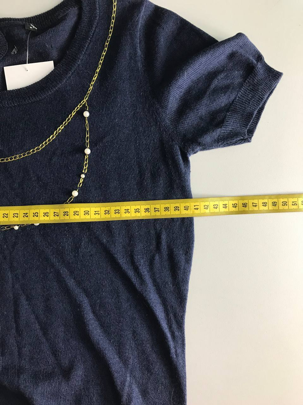 Джемпер с цепочкой, маркировка S, визуально на 44 размер