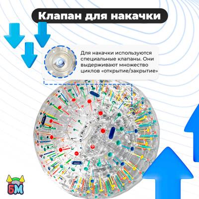 Светящийся зорб "Магический шар" ТПУ, диаметр 3 м