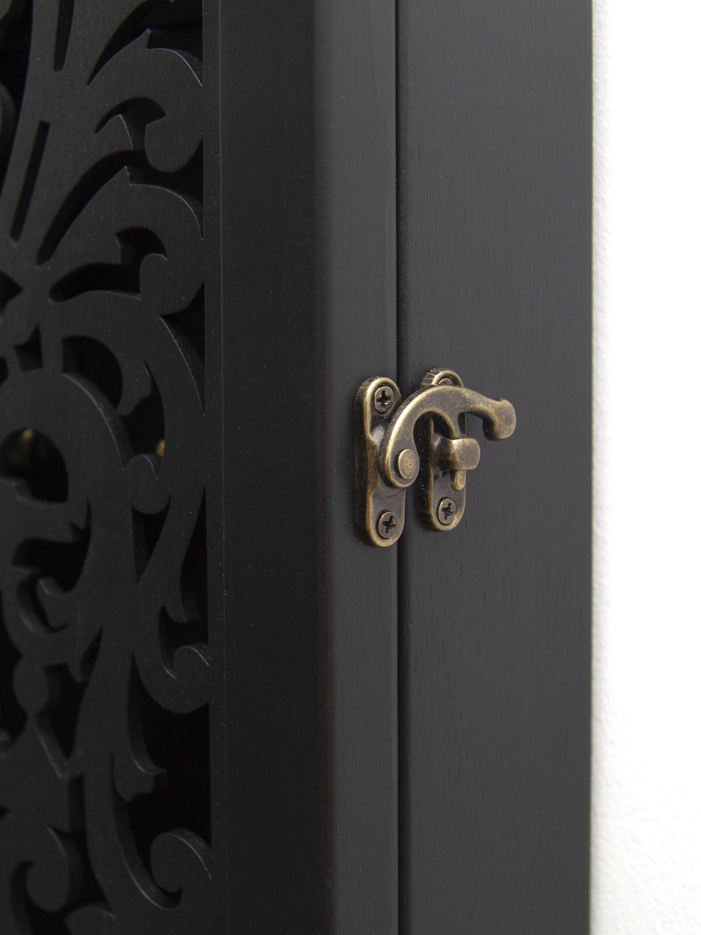 Ключница настенная "Прованс" 34*24*7см, из массива дерева с резной дверцей