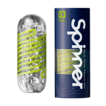 Самозакручивающийся мастурбатор SPINNER Shell (многоразовый) (Цвет: прозрачный с салатовым)