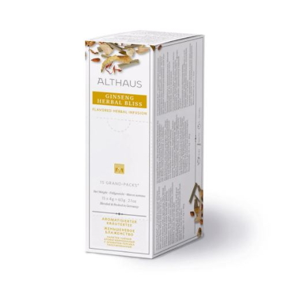 Althaus Ginseng Herbal Bliss Grand Pack травяной чай в пакетиках, 15 шт