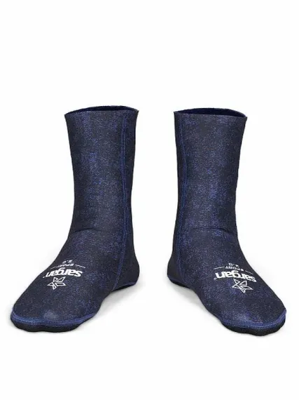 Носки Sargan Sport 1030/MBKB 2 мм черный/синий