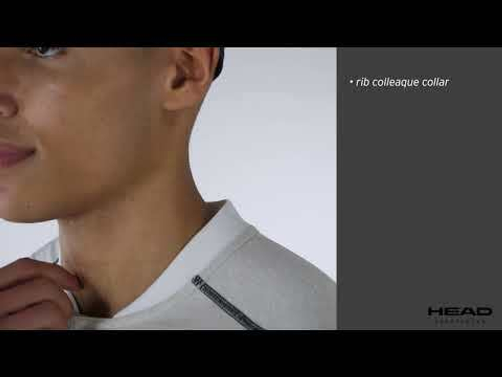 Мужское теннисное поло Head Play Tech - серый