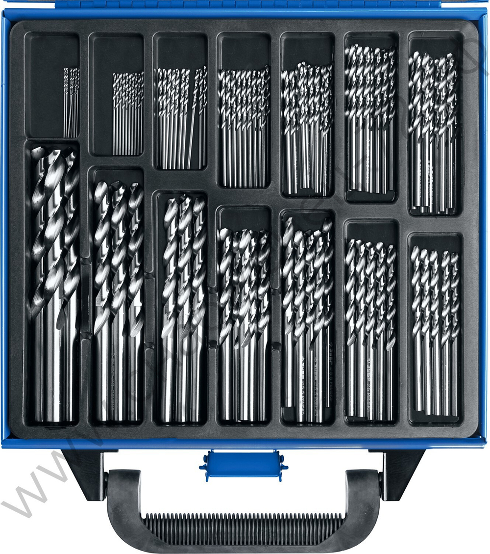 ЗУБР ПРОФ-А 99шт(1-10мм), Набор сверл по металлу, сталь Р6М5, класс А, мет.бокс