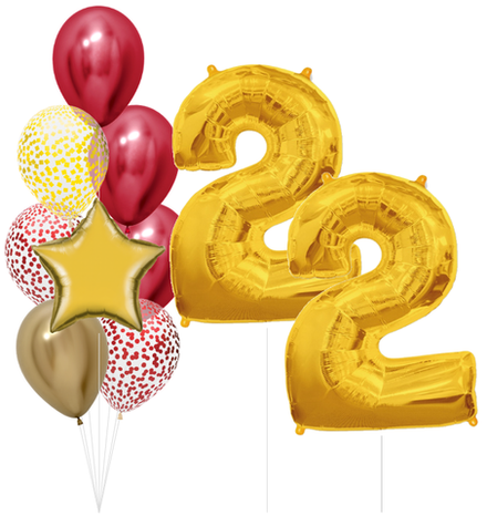 Набор шаров 22 года | 0076