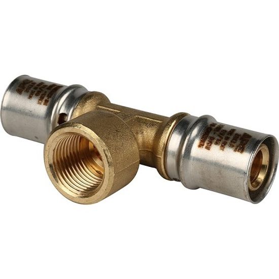 Тройник пресс Stout 20x1/2" ВР с внутренней резьбой (SFP-0007-001220)