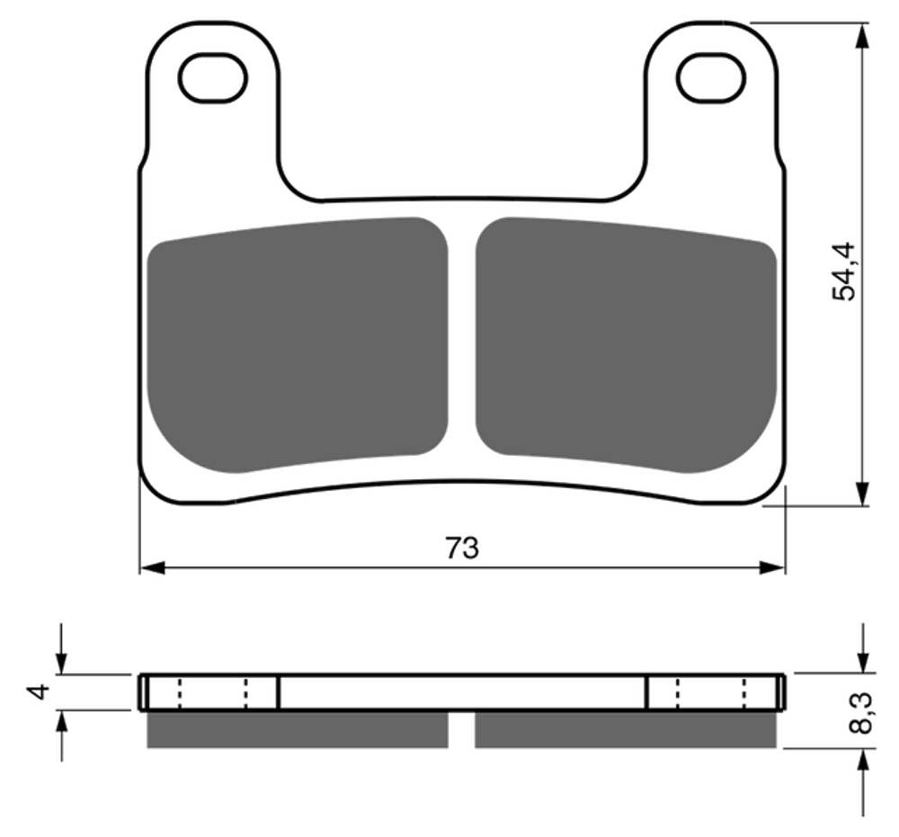 Колодки тормозные Goldfren 397 S33