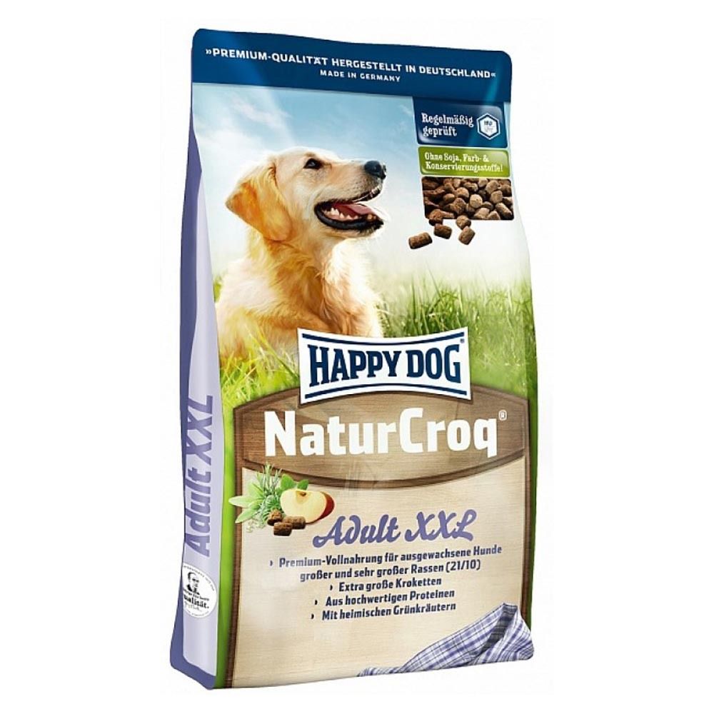 Happy Dog NaturCroq XXL 15 кг - корм для собак крупных и гигантских пород с птицей и рыбой