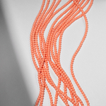 Хрустальный жемчуг, оттенок "Апельсиновый макарун", шар 4,2мм