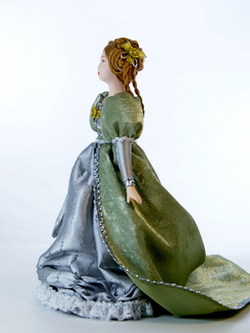 Кукла коллекционная Дама в бальном платье 19 века