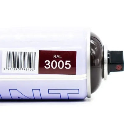 RAL 3005 красное вино акриловая краска аэрозольный баллончик 520мл. Gamma Paint РАЛ 3005
