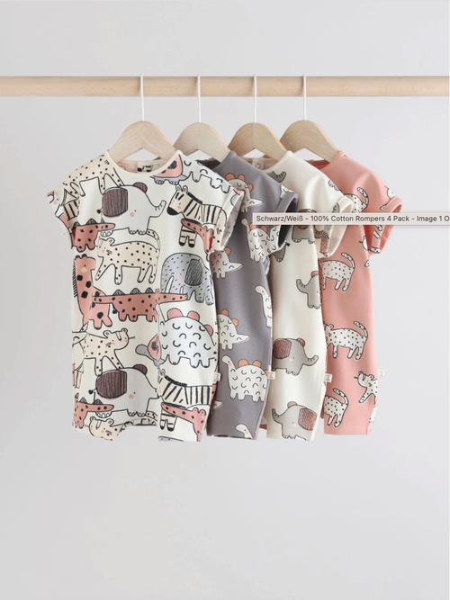 Песочник для малышей Next E81-381, 4 шт., Молочный, Розовый, Серый