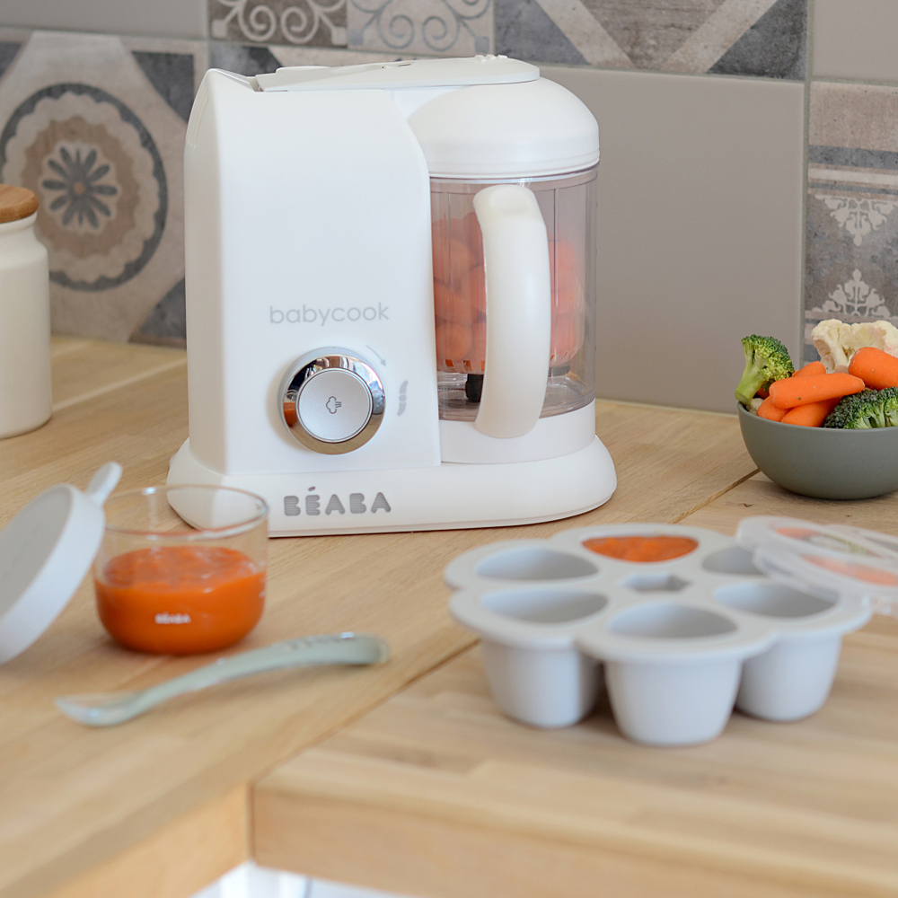 Уцененный товар: блендер-пароварка для детского питания 5 в 1 BEABA Babycook SOLO белый