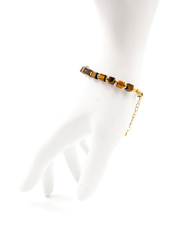 Чокер браслет серьги из камня тигровый глаз